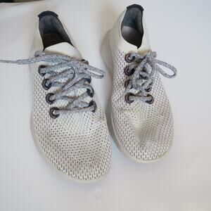 Allbirds TD Tree Dasher Women's Sneakers Shoes Trainers White Grey Mesh Size 11